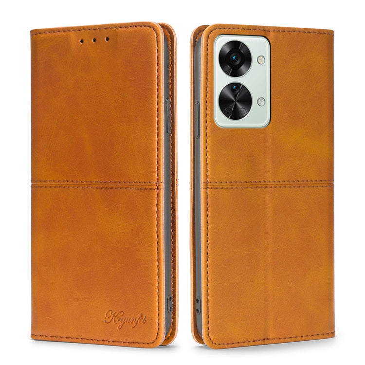 Cow Texture Magnetic Horizontal Flip Leather Phone Case, For OnePlus Nord 2T, For OnePlus Nord CE 2 Lite 5G, For OnePlus Nord CE 5G, For OnePlus Ace Racing