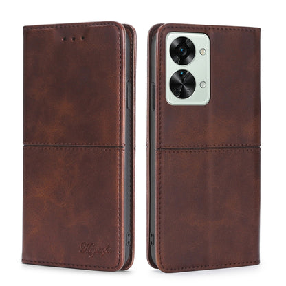 Cow Texture Magnetic Horizontal Flip Leather Phone Case, For OnePlus Nord 2T, For OnePlus Nord CE 2 Lite 5G, For OnePlus Nord CE 5G, For OnePlus Ace Racing