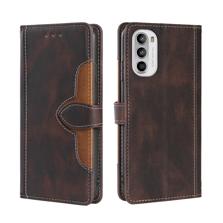 Skin Feel Magnetic Buckle Leather Phone Case, For Motorola Moto G52 4G / G82 5G, For vivo S15 Pro 5G, For Motorola Moto G52j 5G, For vivo S15e 5G /  T1 Snapdragon 778G, For vivo Y15s Global, For Nokia C21