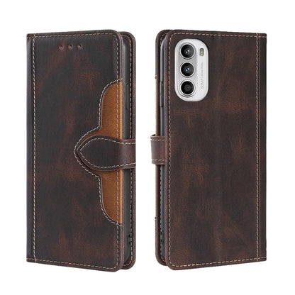 Skin Feel Magnetic Buckle Leather Phone Case, For Motorola Moto G52 4G / G82 5G, For vivo S15 Pro 5G, For Motorola Moto G52j 5G, For vivo S15e 5G /  T1 Snapdragon 778G, For vivo Y15s Global, For Nokia C21