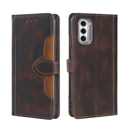 Skin Feel Magnetic Buckle Leather Phone Case, For Motorola Moto G52 4G / G82 5G, For vivo S15 Pro 5G, For Motorola Moto G52j 5G, For vivo S15e 5G /  T1 Snapdragon 778G, For vivo Y15s Global, For Nokia C21