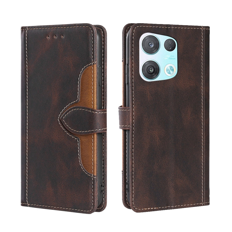 Skin Feel Magnetic Buckle Leather Phone Case, For OPPO K10 Pro 5G, For Honor X7 4G, For OPPO Reno8 5G, For Samsung Galaxy A22 5G Japan, For OPPO Reno8 Pro 5G, For Xiaomi Redmi Note 11T Pro / Pro Plus 5G
