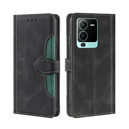 Skin Feel Magnetic Buckle Leather Phone Case, For Motorola Moto G52 4G / G82 5G, For vivo S15 Pro 5G, For Motorola Moto G52j 5G, For vivo S15e 5G /  T1 Snapdragon 778G, For vivo Y15s Global, For Nokia C21