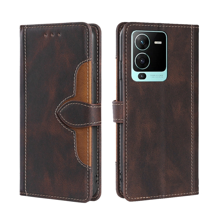 Skin Feel Magnetic Buckle Leather Phone Case, For Motorola Moto G52 4G / G82 5G, For vivo S15 Pro 5G, For Motorola Moto G52j 5G, For vivo S15e 5G /  T1 Snapdragon 778G, For vivo Y15s Global, For Nokia C21
