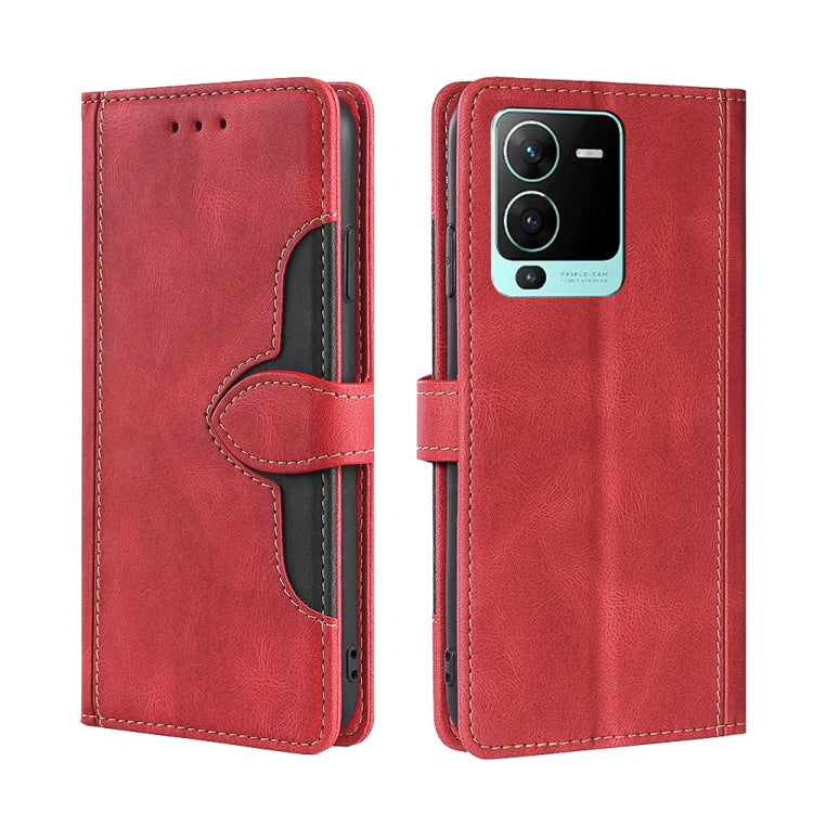 Skin Feel Magnetic Buckle Leather Phone Case, For Motorola Moto G52 4G / G82 5G, For vivo S15 Pro 5G, For Motorola Moto G52j 5G, For vivo S15e 5G /  T1 Snapdragon 778G, For vivo Y15s Global, For Nokia C21