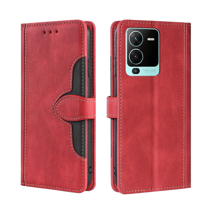 Skin Feel Magnetic Buckle Leather Phone Case, For Motorola Moto G52 4G / G82 5G, For vivo S15 Pro 5G, For Motorola Moto G52j 5G, For vivo S15e 5G /  T1 Snapdragon 778G, For vivo Y15s Global, For Nokia C21