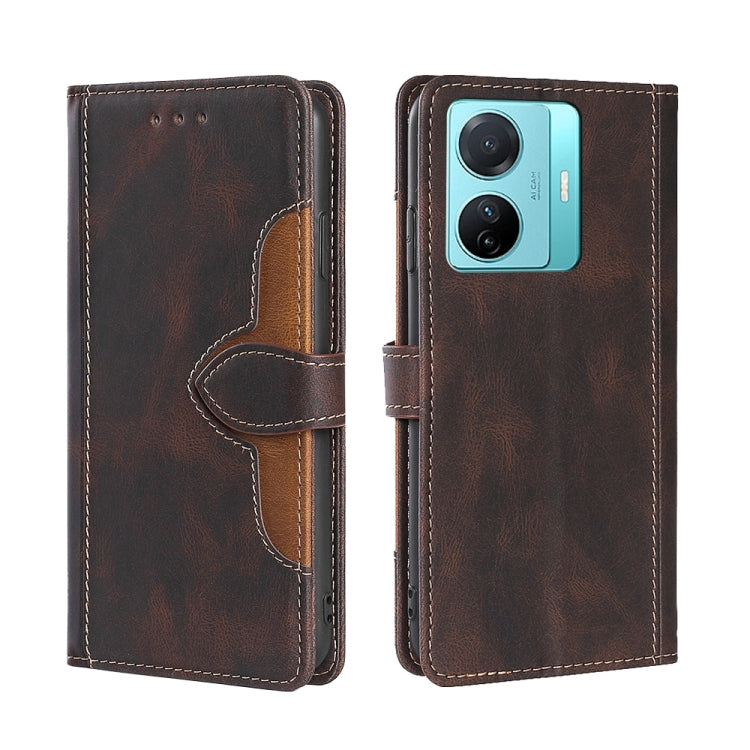Skin Feel Magnetic Buckle Leather Phone Case, For Motorola Moto G52 4G / G82 5G, For vivo S15 Pro 5G, For Motorola Moto G52j 5G, For vivo S15e 5G /  T1 Snapdragon 778G, For vivo Y15s Global, For Nokia C21