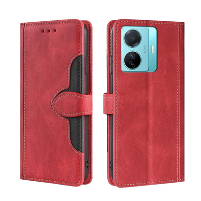 Skin Feel Magnetic Buckle Leather Phone Case, For Motorola Moto G52 4G / G82 5G, For vivo S15 Pro 5G, For Motorola Moto G52j 5G, For vivo S15e 5G /  T1 Snapdragon 778G, For vivo Y15s Global, For Nokia C21