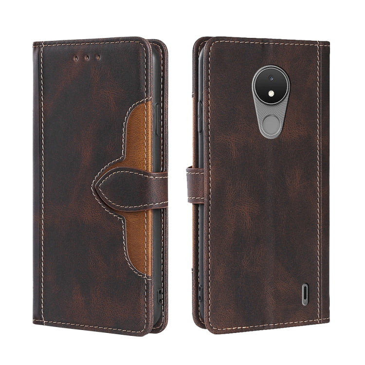 Skin Feel Magnetic Buckle Leather Phone Case, For Motorola Moto G52 4G / G82 5G, For vivo S15 Pro 5G, For Motorola Moto G52j 5G, For vivo S15e 5G /  T1 Snapdragon 778G, For vivo Y15s Global, For Nokia C21