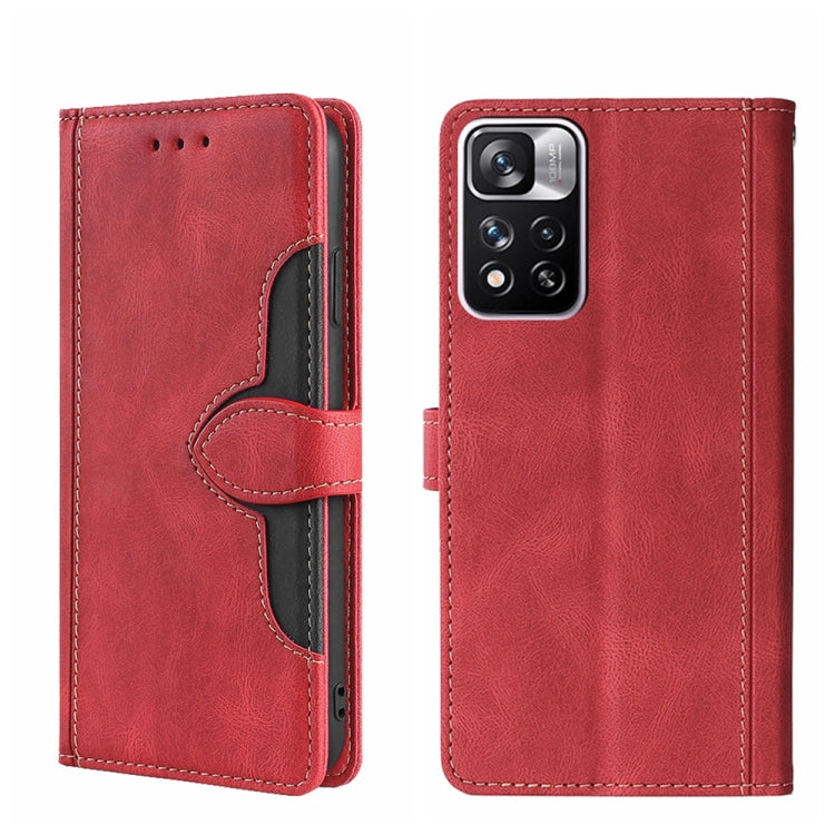 Skin Feel Magnetic Buckle Leather Phone Case, For OPPO Reno8 Pro Plus 5G, For Xiaomi Redmi Note 11 Pro 5G / Pro Plus 5G, For Xiaomi 12 Lite, For Xiaomi Mi Mix 4, For Xiaomi Poco M4 5G
