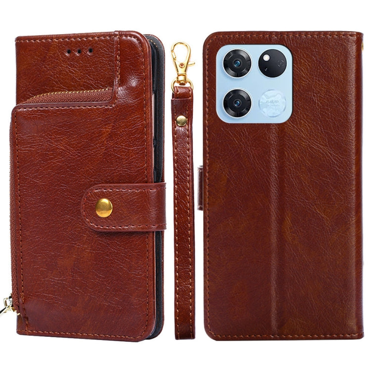 Zipper Bag PU + TPU Horizontal Flip Leather Case, For OnePlus Ace Racing