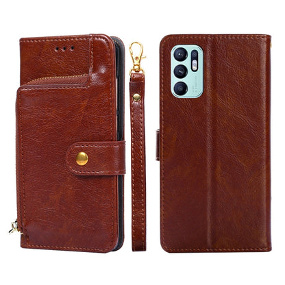 Zipper Bag PU + TPU Horizontal Flip Leather Phone Case, For OPPO Reno5 A, For OPPO Reno6 4G, For OPPO Reno8 5G, For OPPO Reno8 Pro 5G, For OPPO Reno8 Pro+ 5G, For OPPO Realme GT Master/Q3 Pro Carnival