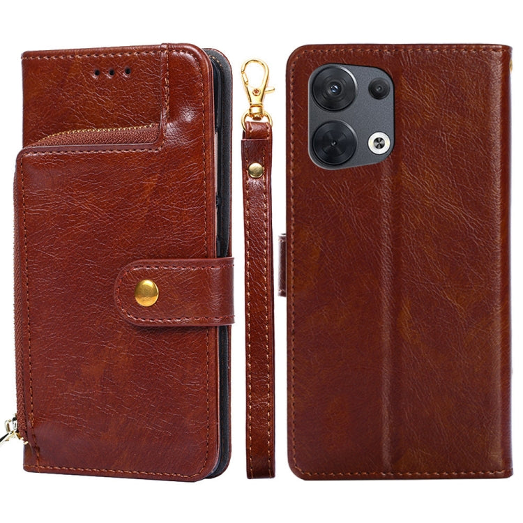 Zipper Bag PU + TPU Horizontal Flip Leather Phone Case, For OPPO Reno5 A, For OPPO Reno6 4G, For OPPO Reno8 5G, For OPPO Reno8 Pro 5G, For OPPO Reno8 Pro+ 5G, For OPPO Realme GT Master/Q3 Pro Carnival