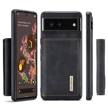 DG.MING M1 Series 3-Fold Multi Card Wallet + Magnetic Phone Case, For Google Pixel 7 5G, For Google Pixel 6A