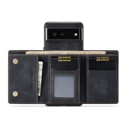 DG.MING M1 Series 3-Fold Multi Card Wallet + Magnetic Phone Case, For Google Pixel 7 5G, For Google Pixel 6A