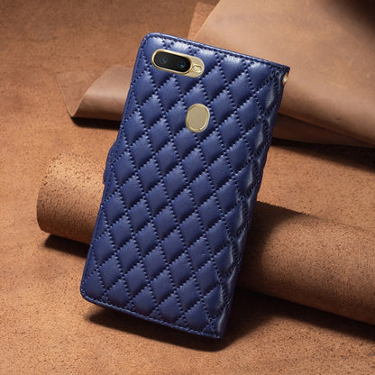 Diamond Lattice Zipper Wallet Leather Flip Phone Case, For OPPO A7, For OPPO A15, For OPPO A36 4G/A96 4G/A76 4G/Realme 9i, For OPPO A54 4G / A55 5G / A16