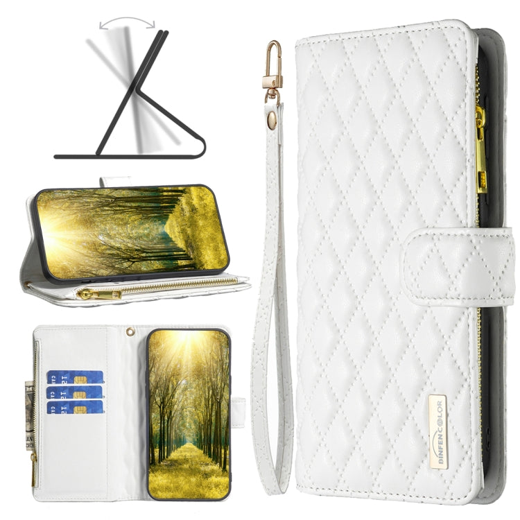 Diamond Lattice Zipper Wallet Leather Flip Phone Case, For OPPO A7, For OPPO A15, For OPPO A36 4G/A96 4G/A76 4G/Realme 9i, For OPPO A54 4G / A55 5G / A16