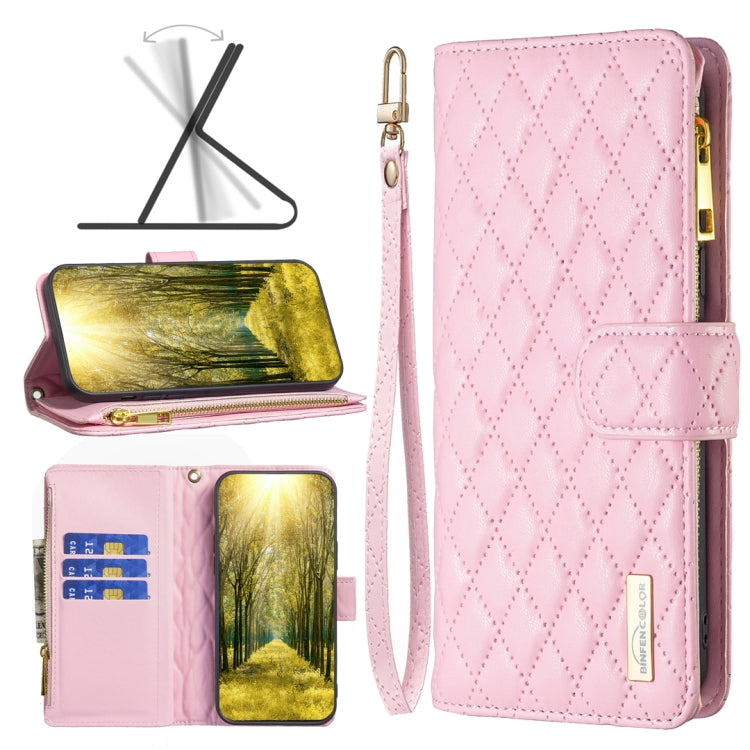 Diamond Lattice Zipper Wallet Leather Flip Phone Case, For OPPO A72 / A52 / A92, For OPPO A74 4G / F19 4G, For OPPO A74 5G / A93 5G / A54 5G, For OPPO A94 4G