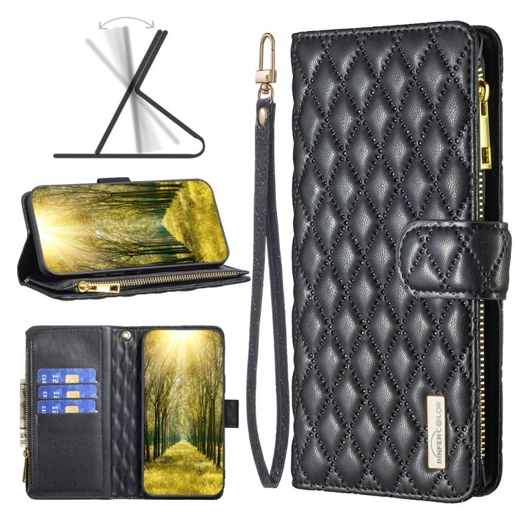 Diamond Lattice Zipper Wallet Leather Flip Phone Case, For OPPO Realme C31, For OPPO Realme C35