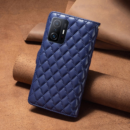 Diamond Lattice Zipper Wallet Leather Flip Phone Case, For Xiaomi 11T / 11T Pro, For Xiaomi 12 Lite, For Xiaomi Poco M3 Pro/Redmi Note 10 5G/10T 5G, For Xiaomi Poco X3 / X3 NFC