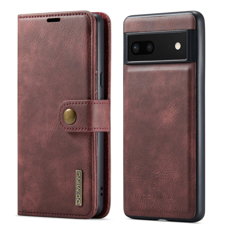 DG.MING Crazy Horse Texture Detachable Magnetic Leather Phone Case, For Google Pixel 6A, For Google Pixel 7, For Google Pixel 7 Pro, For OnePlus Ace & 10R, For OnePlus 10 Pro, For OnePlus Nord N20 5G