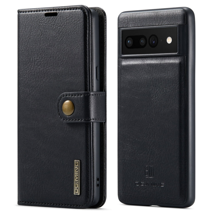 DG.MING Crazy Horse Texture Detachable Magnetic Leather Phone Case, For Google Pixel 6A, For Google Pixel 7, For Google Pixel 7 Pro, For OnePlus Ace & 10R, For OnePlus 10 Pro, For OnePlus Nord N20 5G