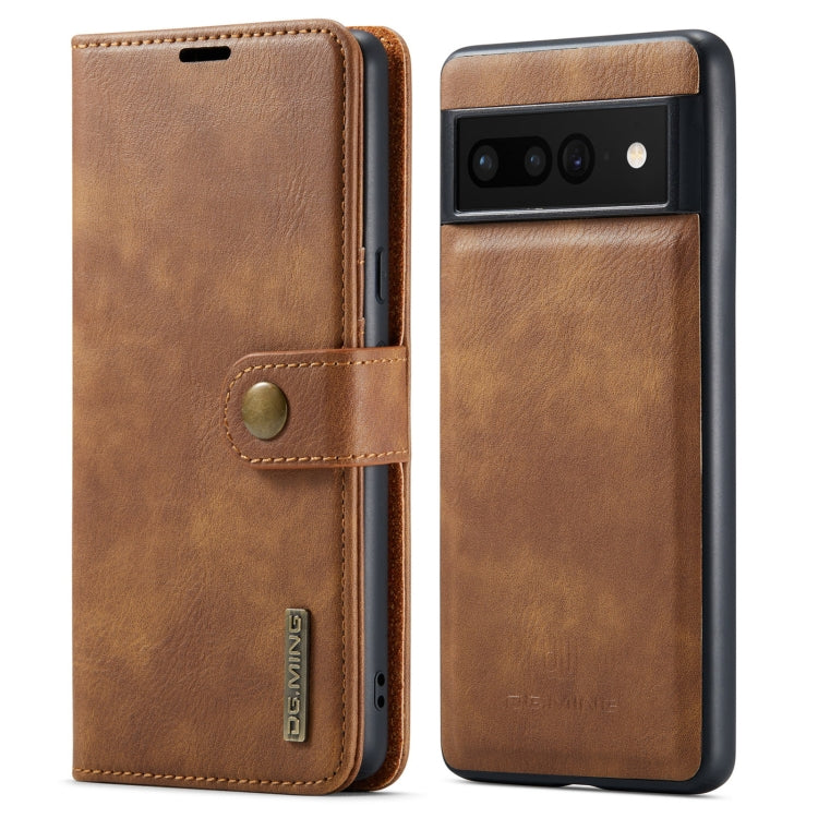 DG.MING Crazy Horse Texture Detachable Magnetic Leather Phone Case, For Google Pixel 6A, For Google Pixel 7, For Google Pixel 7 Pro, For OnePlus Ace & 10R, For OnePlus 10 Pro, For OnePlus Nord N20 5G