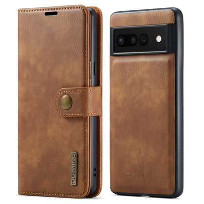 DG.MING Crazy Horse Texture Detachable Magnetic Leather Phone Case, For Google Pixel 6A, For Google Pixel 7, For Google Pixel 7 Pro, For OnePlus Ace & 10R, For OnePlus 10 Pro, For OnePlus Nord N20 5G