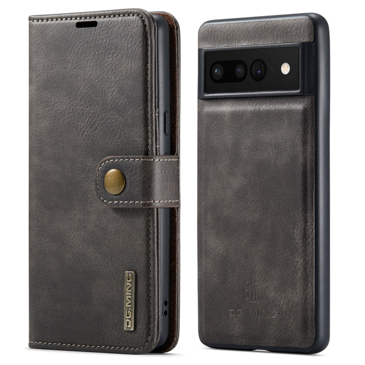 DG.MING Crazy Horse Texture Detachable Magnetic Leather Phone Case, For Google Pixel 6A, For Google Pixel 7, For Google Pixel 7 Pro, For OnePlus Ace & 10R, For OnePlus 10 Pro, For OnePlus Nord N20 5G