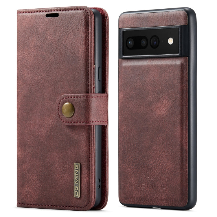 DG.MING Crazy Horse Texture Detachable Magnetic Leather Phone Case, For Google Pixel 6A, For Google Pixel 7, For Google Pixel 7 Pro, For OnePlus Ace & 10R, For OnePlus 10 Pro, For OnePlus Nord N20 5G