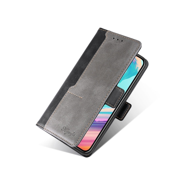Contrast Color Side Buckle Leather Phone Case, For OnePlus Nord CE 2 Lite 5G, For OnePlus Ace Racing