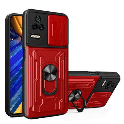 Sliding Camshield Card Phone Case, For Xiaomi Poco F4/Redmi K40S
