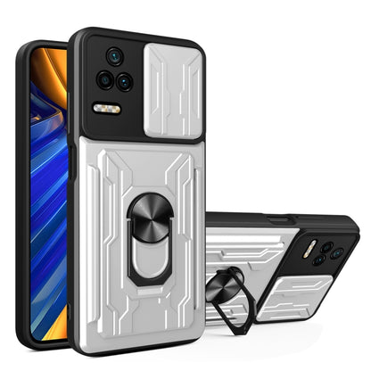 Sliding Camshield Card Phone Case, For Xiaomi Poco F4/Redmi K40S