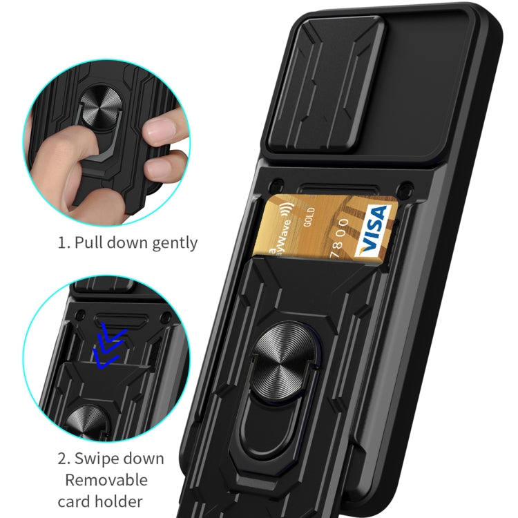 Sliding Camshield Card Phone Case, For Xiaomi Poco F4/Redmi K40S