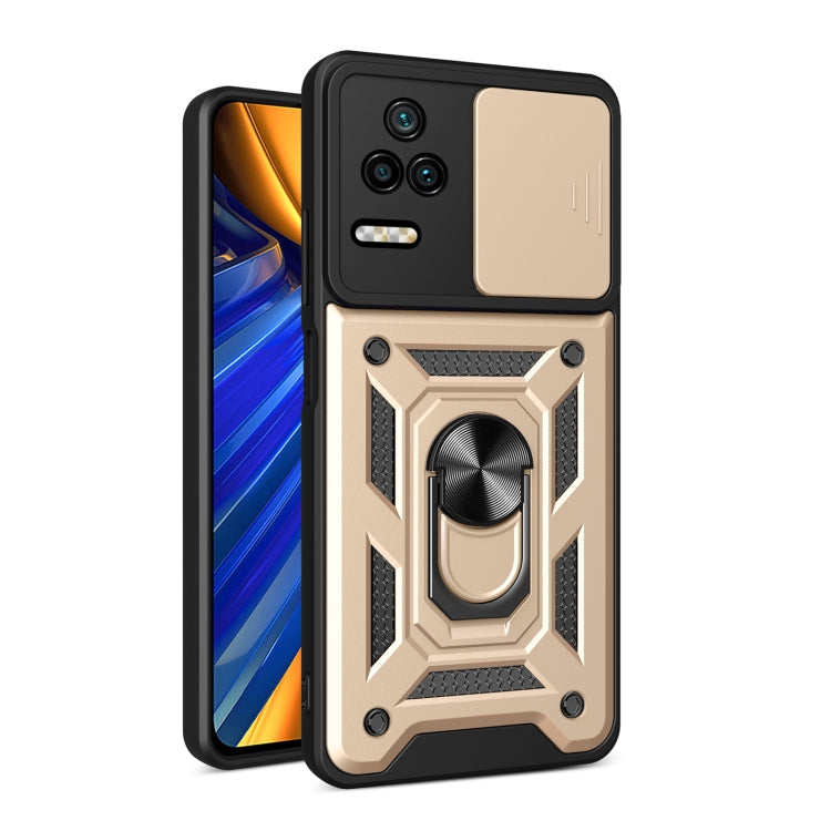 Sliding Camera Design TPU + PC Phone Case, For Xiaomi Poco F4/Redmi K40S