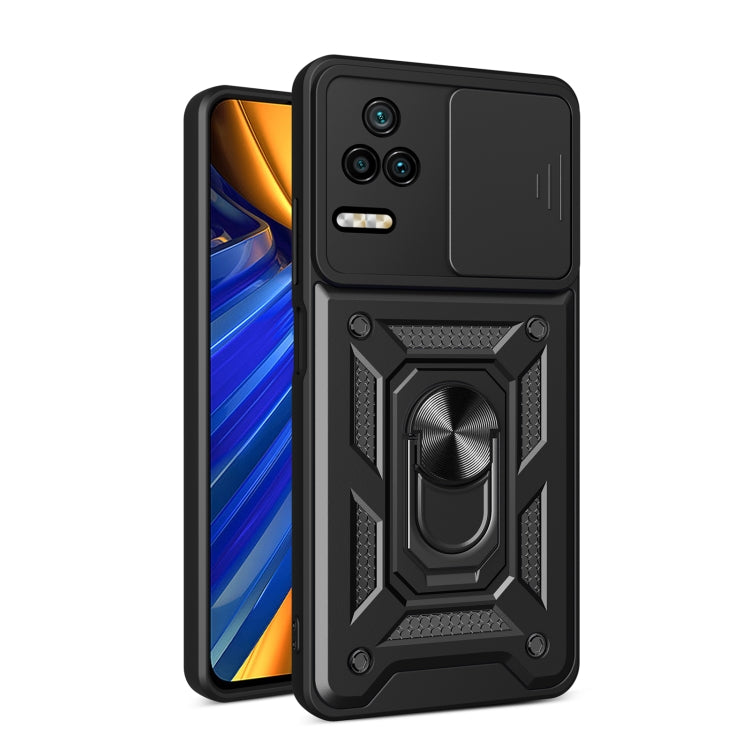 Sliding Camera Design TPU + PC Phone Case, For Xiaomi Poco F4/Redmi K40S