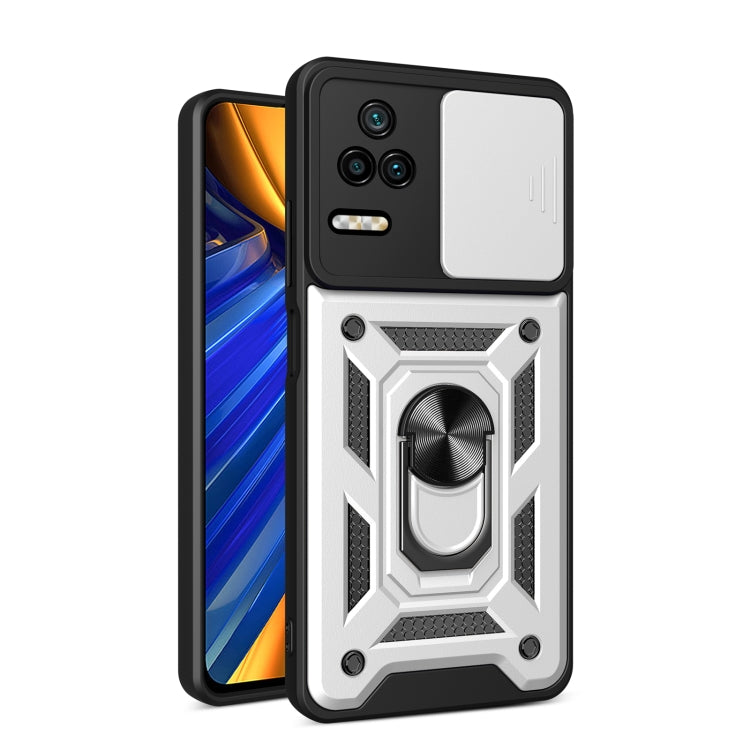 Sliding Camera Design TPU + PC Phone Case, For Xiaomi Poco F4/Redmi K40S