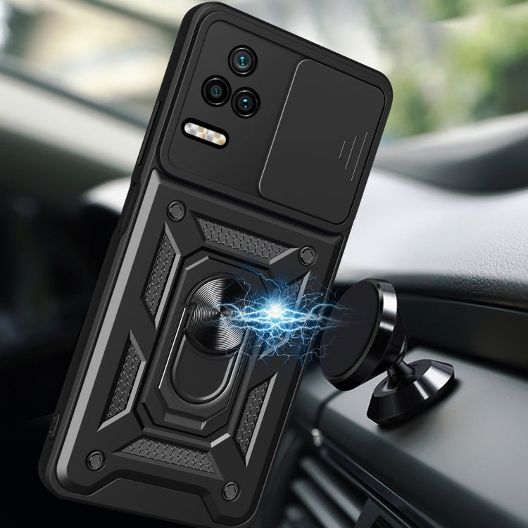 Sliding Camera Design TPU + PC Phone Case, For Xiaomi Poco F4/Redmi K40S
