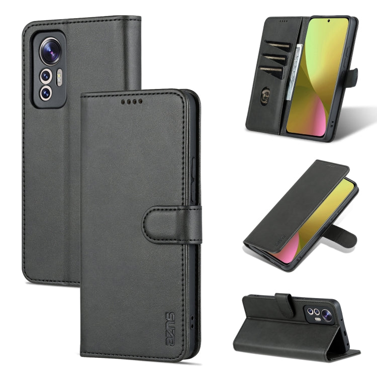 AZNS Skin Feel Calf Texture Flip Leather Phone Case, For Xiaomi 12 Lite