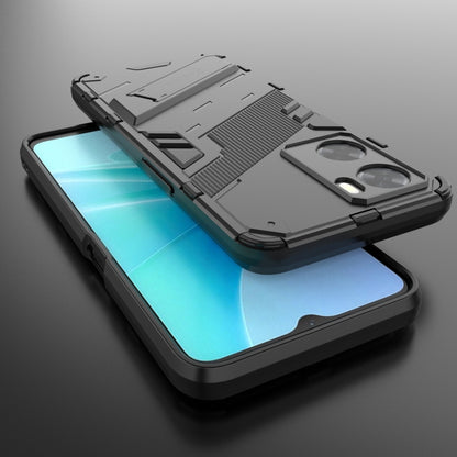 Punk Armor 2 in 1 PC + TPU Shockproof Phone Case with Invisible Holder, For OPPO A57 4G Global