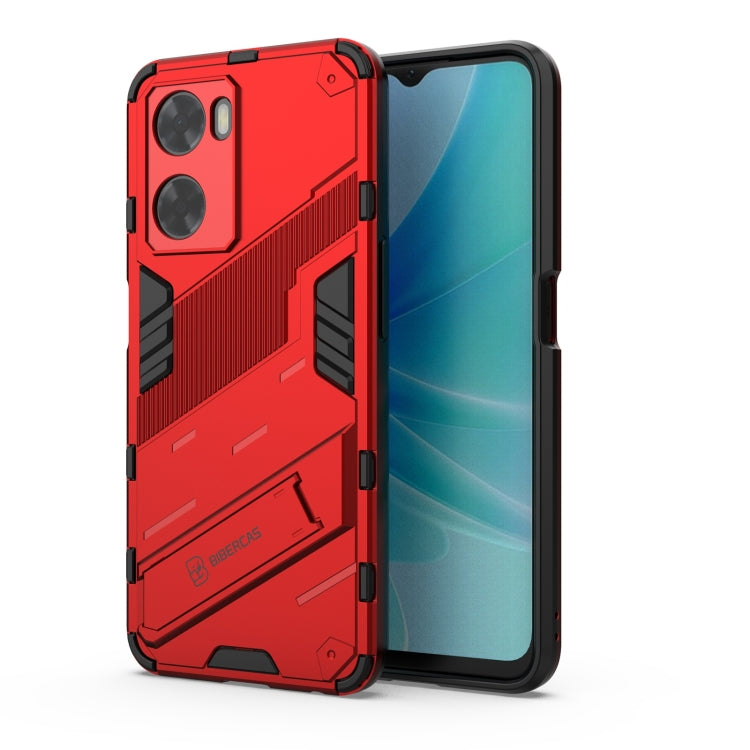 Punk Armor 2 in 1 PC + TPU Shockproof Phone Case with Invisible Holder, For OPPO A57 4G Global