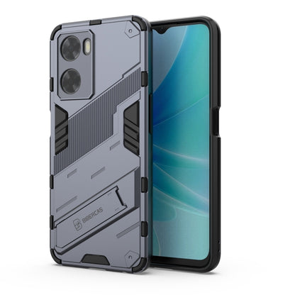 Punk Armor 2 in 1 PC + TPU Shockproof Phone Case with Invisible Holder, For OPPO A57 4G Global