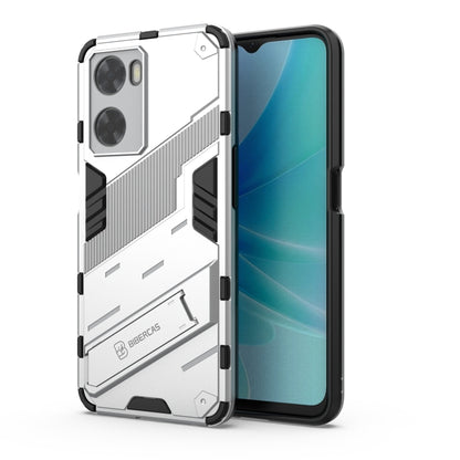 Punk Armor 2 in 1 PC + TPU Shockproof Phone Case with Invisible Holder, For OPPO A57 4G Global