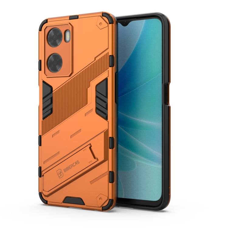 Punk Armor 2 in 1 PC + TPU Shockproof Phone Case with Invisible Holder, For OPPO A57 4G Global