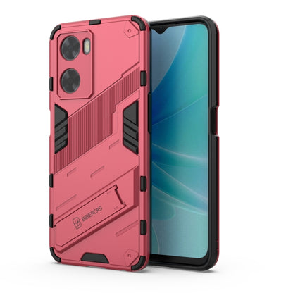 Punk Armor 2 in 1 PC + TPU Shockproof Phone Case with Invisible Holder, For OPPO A57 4G Global