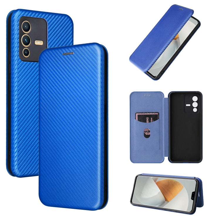 Carbon Fiber Texture Magnetic Leather Phone Case, For Tone E22, For vivo S12 5G / V23 5G, For Redmi Note 11T Pro / Note 11T Pro+ 5G, For Motorola Moto G42