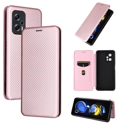 Carbon Fiber Texture Magnetic Leather Phone Case, For Tone E22, For vivo S12 5G / V23 5G, For Redmi Note 11T Pro / Note 11T Pro+ 5G, For Motorola Moto G42