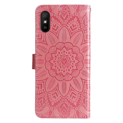 Embossed Sunflower Leather Phone Case, For Xiaomi Redmi 9A, For Xiaomi Redmi 9C / 10A, For Xiaomi Redmi 10C 4G, For Xiaomi Redmi K40 / K40 Pro / Xiaomi Poco F1