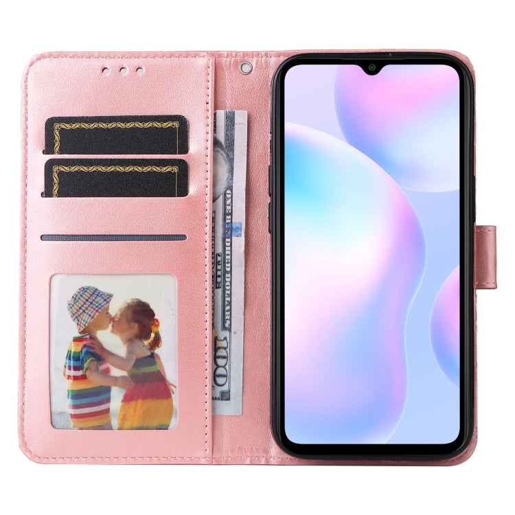 Embossed Sunflower Leather Phone Case, For Xiaomi Redmi 9A, For Xiaomi Redmi 9C / 10A, For Xiaomi Redmi 10C 4G, For Xiaomi Redmi K40 / K40 Pro / Xiaomi Poco F1