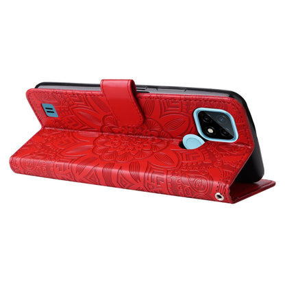 Embossed Sunflower Leather Phone Case, For OPPO Realme C21 / C21Y, For OPPO Realme C31, For OPPO Realme C35 4G / Narzo 50A Prime, For OPPO Realme GT Neo2